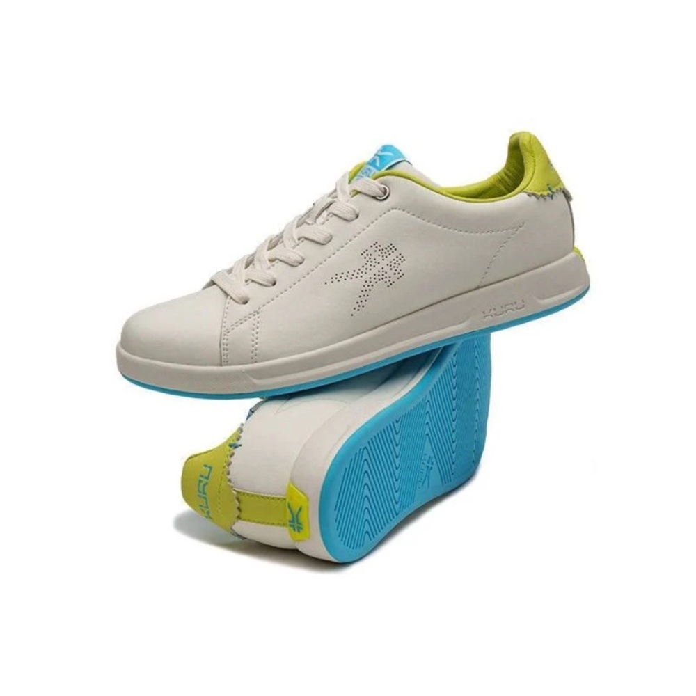 NWOT - KURU white and lime Athletic Shoes- size 8.5